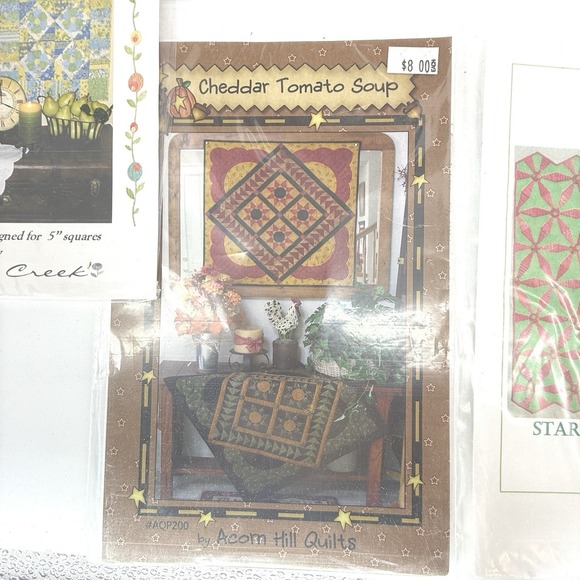 Lot of 7 Crafts Patterns QUILTING Quilts Vintage Unused Mix - Picture 7 of 11